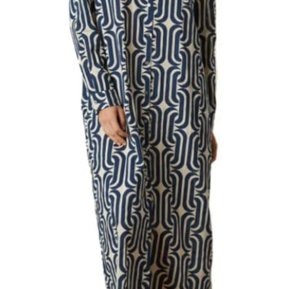 Velvet by Graham & Spencer Navy and White Maxi Dress - Picture 2 of 16